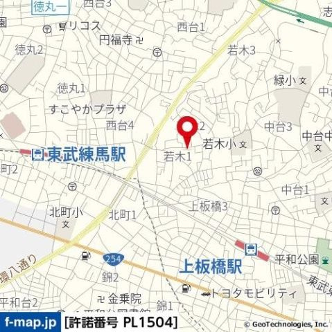 五光ビルの地図