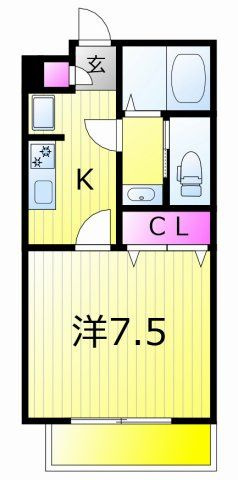 ハイツJune sixの間取り