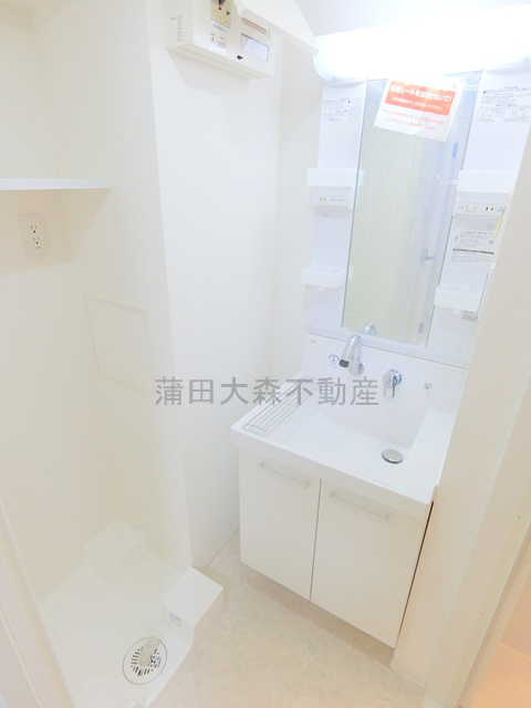COCOCUBE武蔵新田の洗面所|洗面脱衣所　独立洗面台　洗濯機置き場