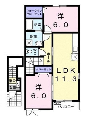 イルマーレ　Ｃの間取り