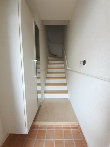 セリシールＢの玄関|ゆったりとした玄関です