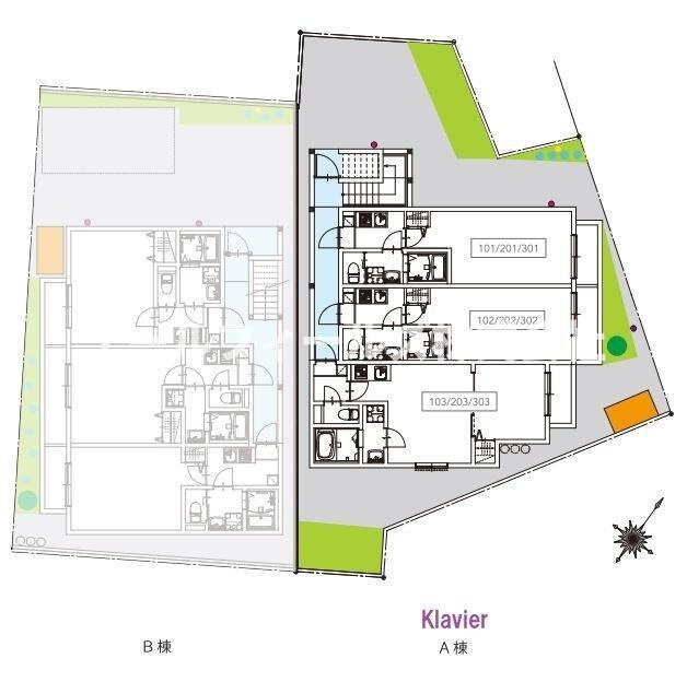 Ｋｌａｖｉｅｒの区画図