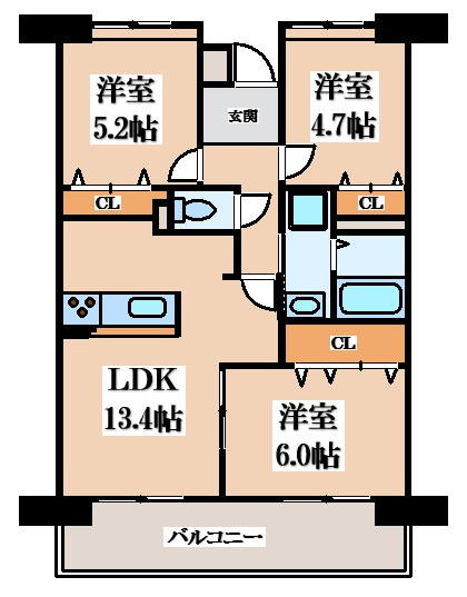 【間取り】 | 春日出団地