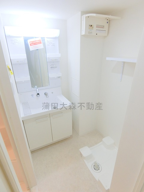 COCOCUBE武蔵新田の洗面所|洗面脱衣所　独立洗面台　洗濯機置き場