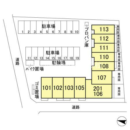 オーキッドの区画図