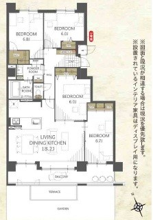 平岡フォレストタウン・ファミールハイツ2番館の間取り