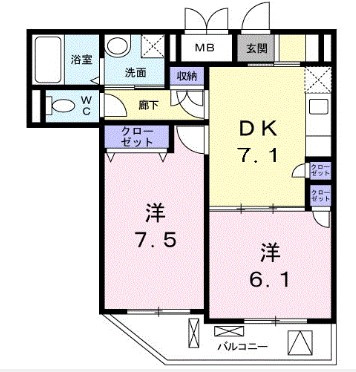 ＭＲ・セカンドステージ杉本の間取り|間取りです。