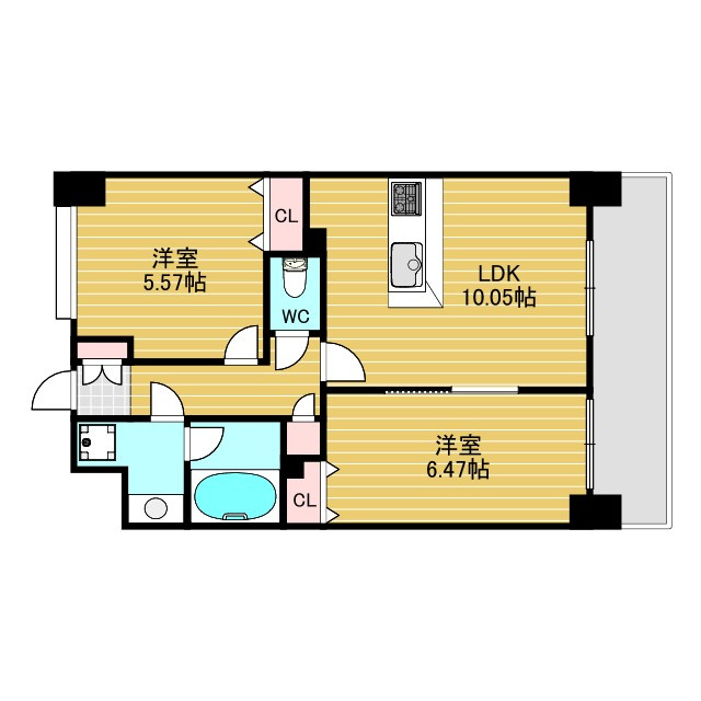 東明マンション壱番館の間取り