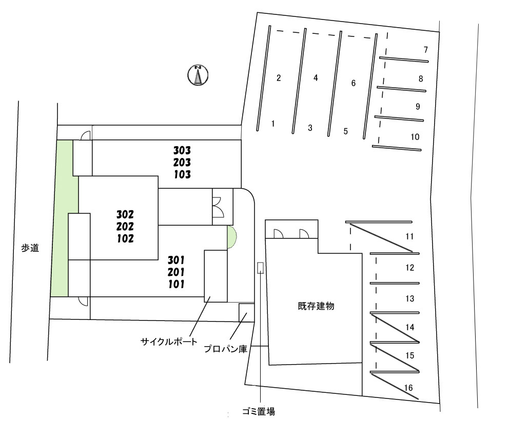シャーメゾン シティグランデの区画図