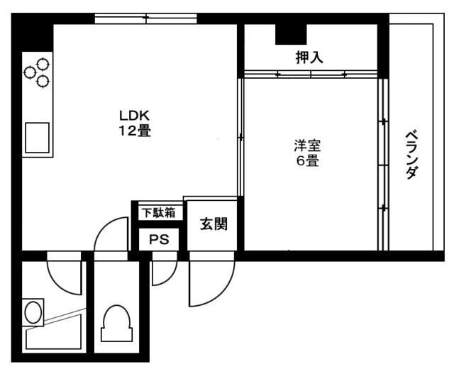 ことぶきビルの間取り|間取りです。