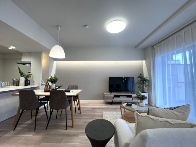 全１０棟のビッグコミュニティ☆充実した共用施設も魅力♪お部屋は全室にウォークインクローゼット付きって嬉しくないですか♪な、【港北ニュータウンイオ７番館】リフォームの居間・リビング|使いやすい居間です