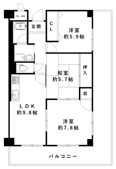 【間取り】 | ラフォーレ南平台