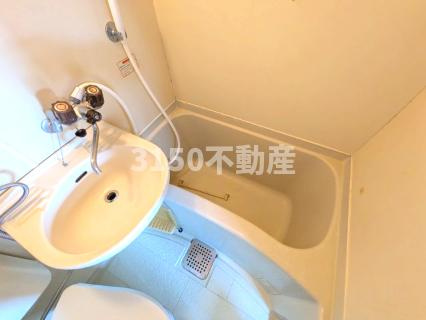 コーポ平成の浴室|※クリーニング前です