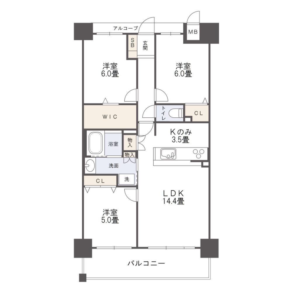 アルファスマート浜ノ茶屋の間取り|・間取り