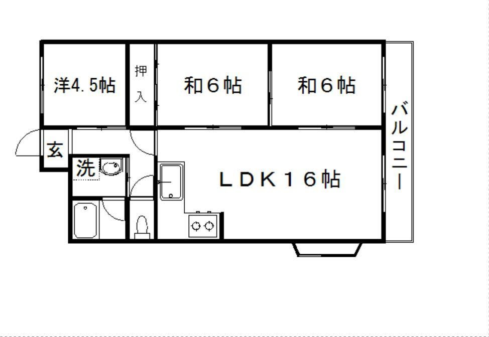 YSビル岡南の間取り