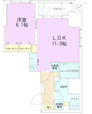 門前仲町レジデンス八番館の間取り