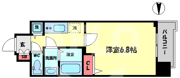 S-RESIDENCE天満Gracis（エスレジデンス天満グレイシス）の間取り|S-RESIDENCE天満Gracis（グレイシス）　間取り
