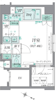 LEXE AZEST 亀戸(レグゼアゼスト）の間取り