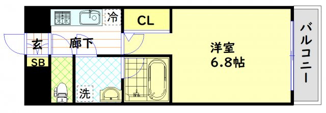【間取り】 | リーガル京町堀Ⅱ