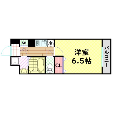 【間取り】 | ジアコスモ難波南