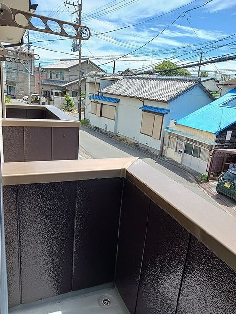 竜禅寺テラスハウスのバルコニー