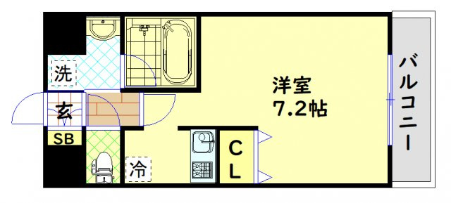 【間取り】 | アスヴェル難波EAST