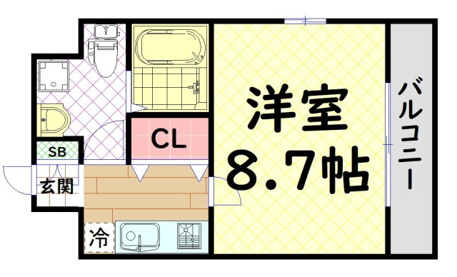 【間取り】 | ディナスティ堺筋本町