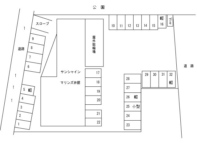 サンシャイン・マリンズ井堀の区画図