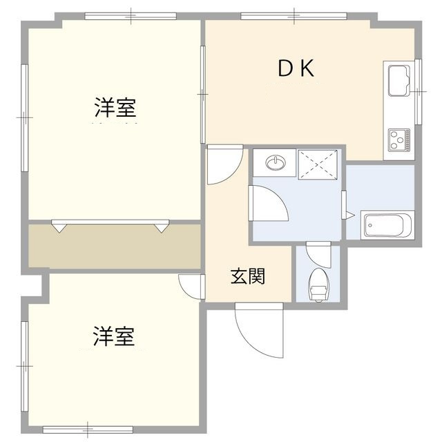 大田区多摩川２丁目住宅の間取り|間取りです。