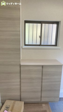 草加市柳島町　中古一戸建ての玄関