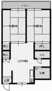 富士コーポラスの間取り