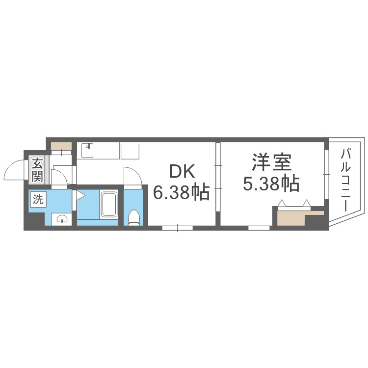 アネールエレ江戸堀の間取り