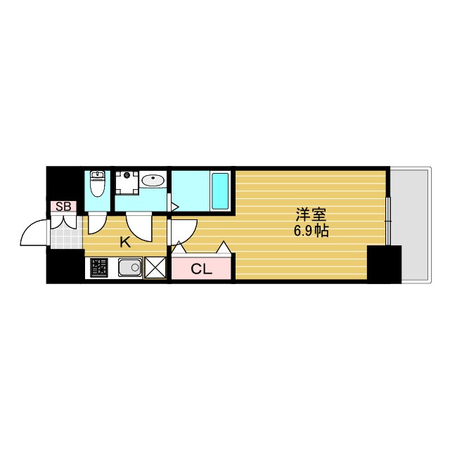 レジュールアッシュ淡路駅前の間取り