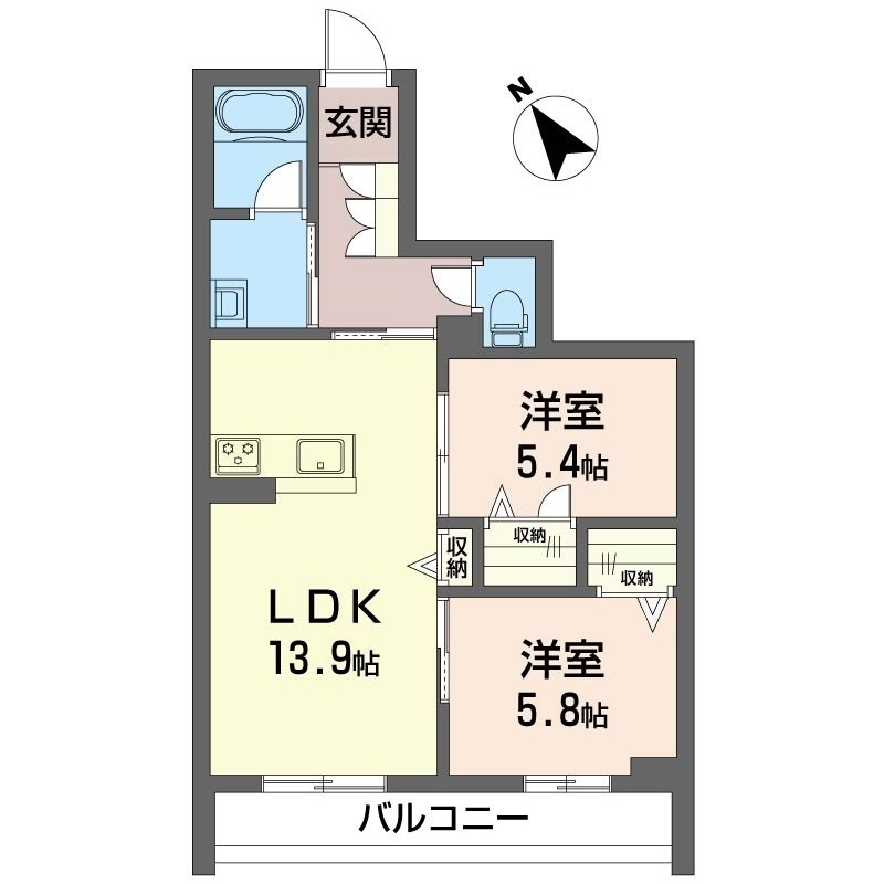 ディアコート　Ｔの間取り