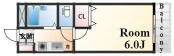 神戸市灘区神前町１丁目の賃貸マンションの間取り