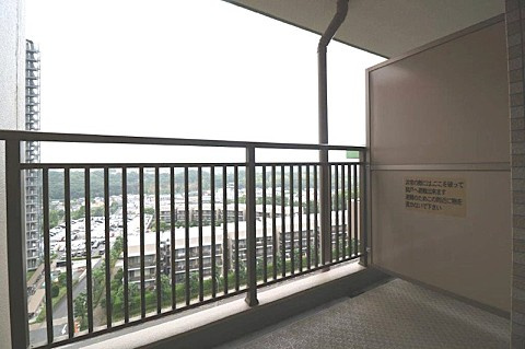 北側の居室からの眺望。