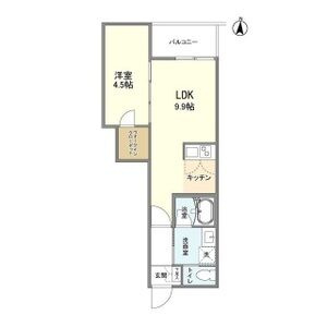 西宮市大畑町の賃貸マンションの間取り