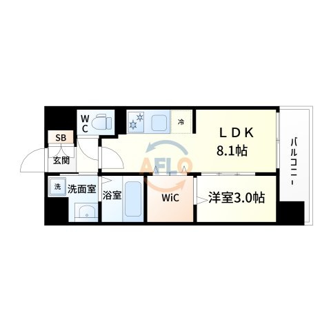 ウォブ吹田江坂の間取り|WORVE吹田江坂　間取り