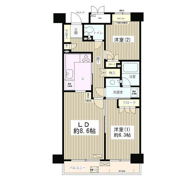 高田馬場パーク・ホームズの間取り|間取りです。