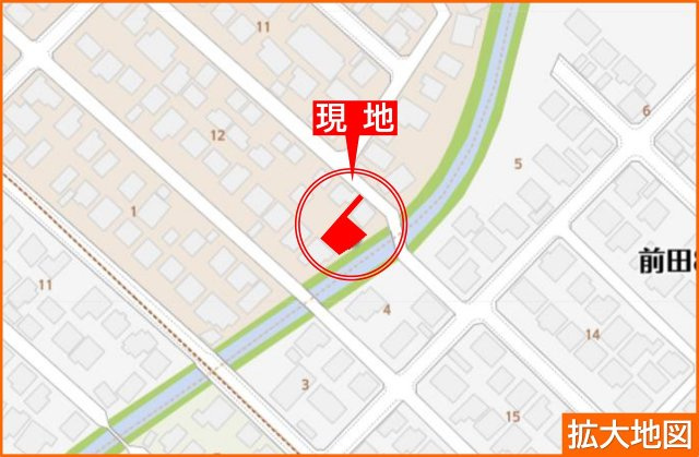 手稲区前田8条10丁目　戸建の地図|旧軽川緑地が隣で閑静な住宅街♪
