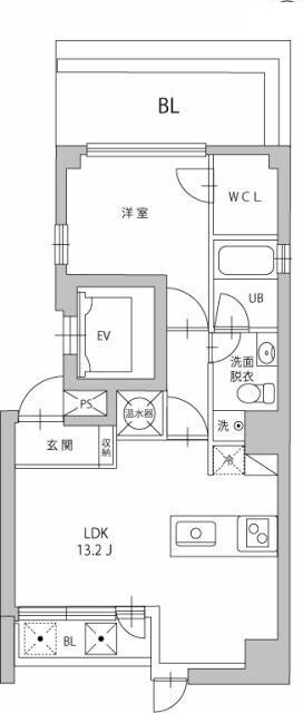 ルーチェ高輪の間取り|間取りです。