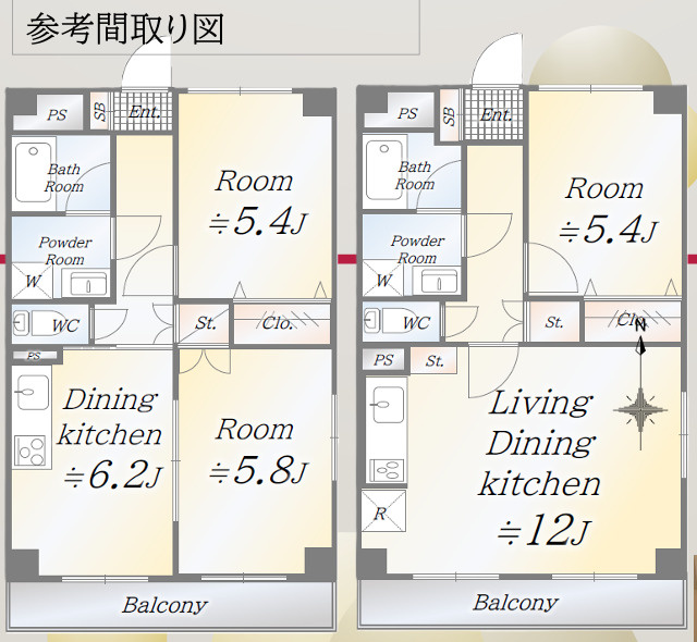 リブレ駒場の間取り