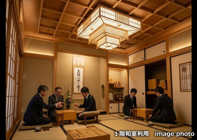 横山公園最前列の庭付邸宅　茶道教室などに最適です♪の和室|イメージCG
