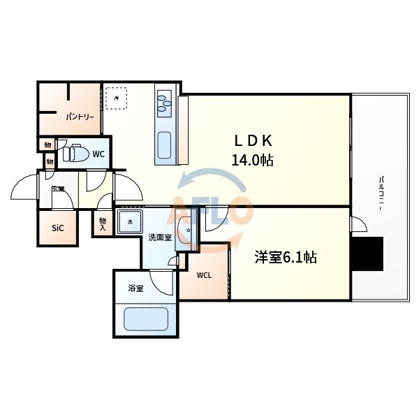 北浜ミッドタワーの間取り|北浜ミッドタワー　間取り