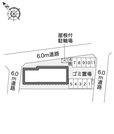 レオパレスセピアコートの区画図