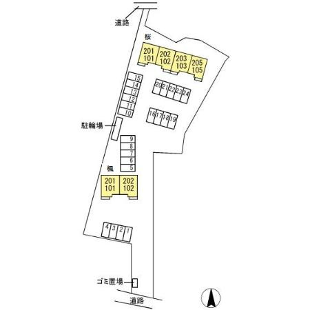 清流の杜 楓の区画図