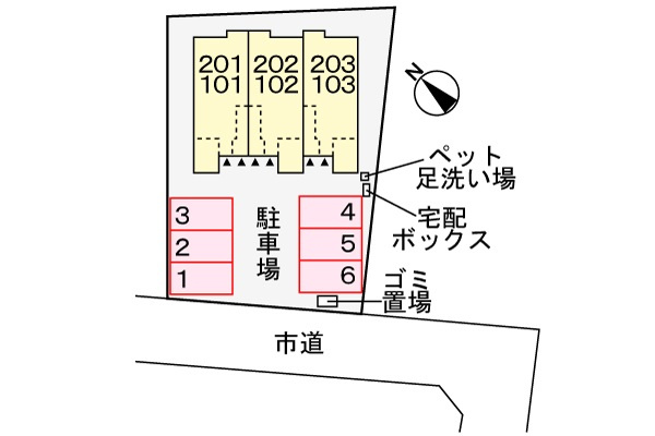 ビラステージ　クルールの区画図