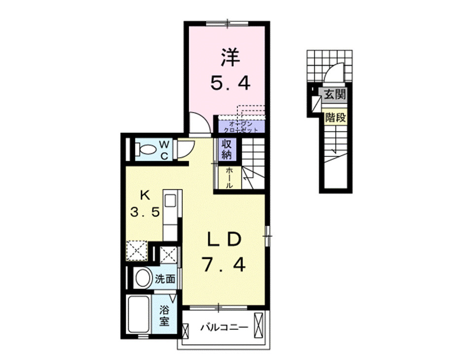 木村ロイヤルマンションⅦの間取り|間取図