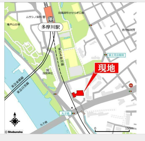 【地図】 | パークナードフィット田園調布 | インターネット使用料無料
