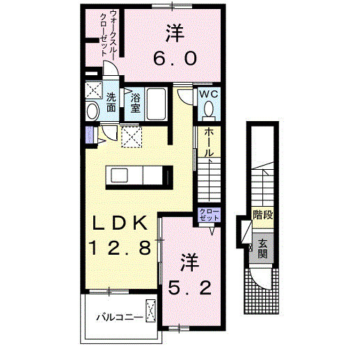 オーロラ要Ｂの間取り|間取図